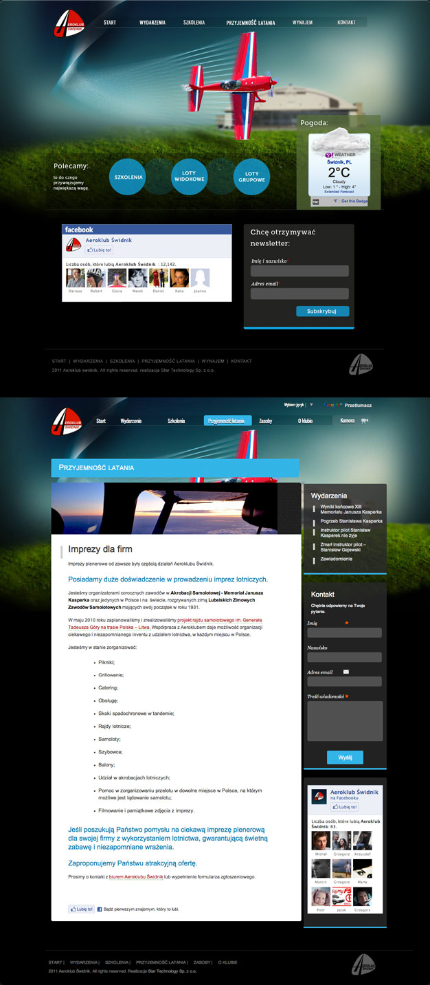Aeroklub Świdnik | Dariusz Gąszczyk Portfolio