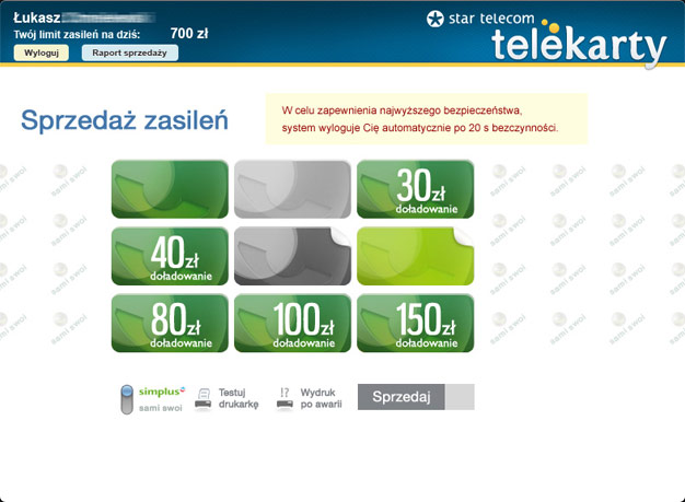 Telekarty | Dariusz Gąszczyk Portfolio